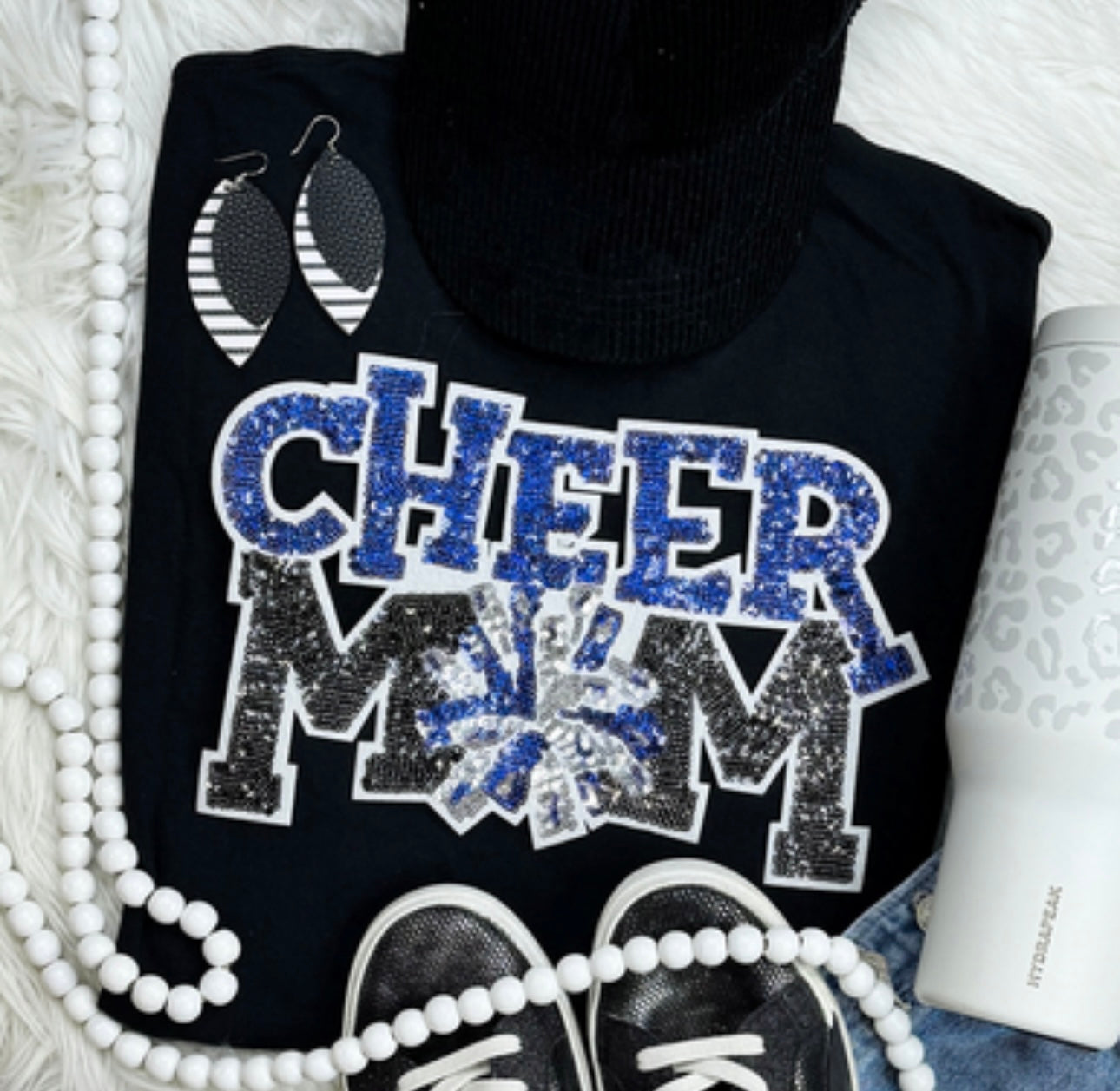 Cheer MOM Sequin Tees