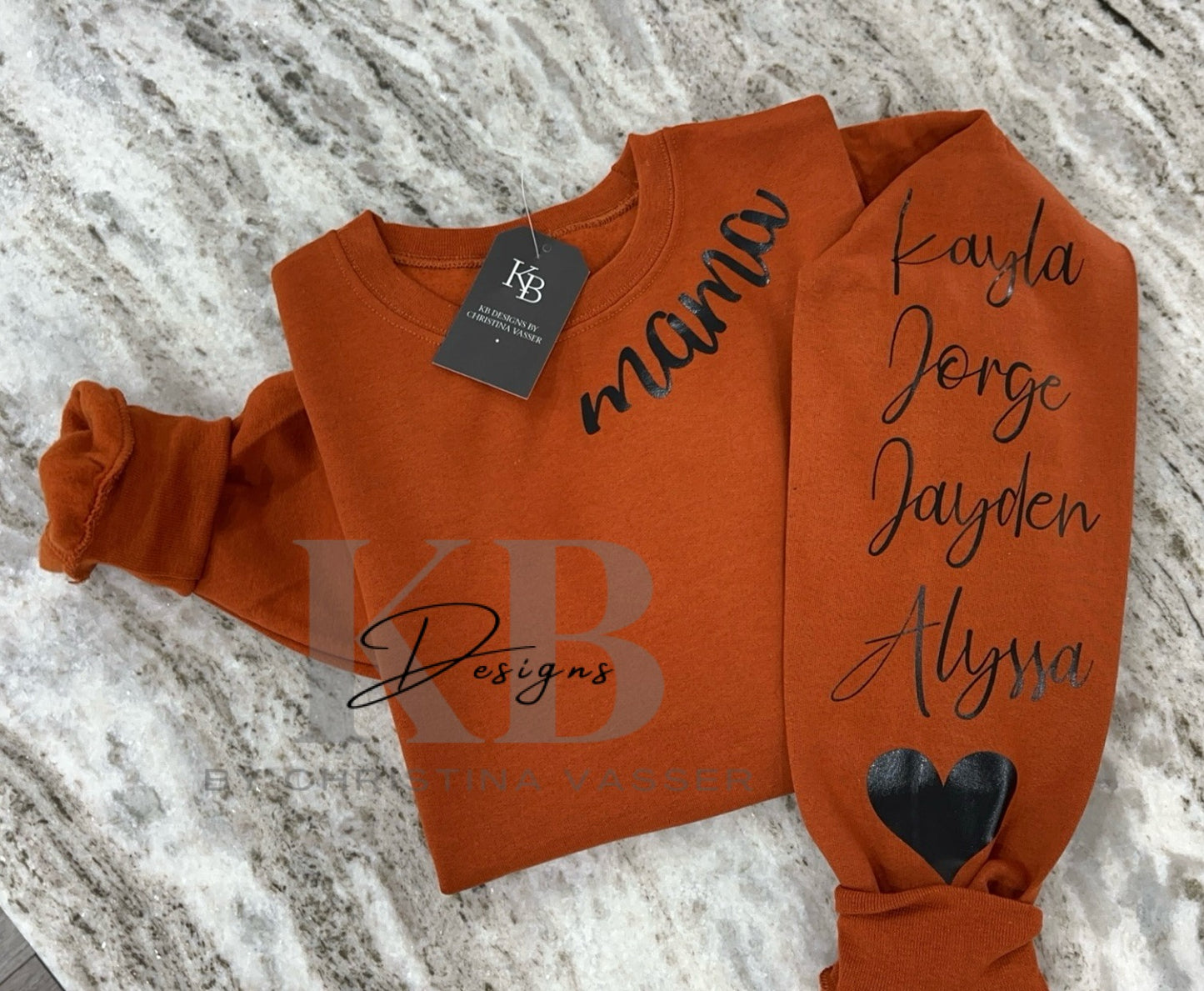 Personalized Collar/Sleeve Sweatshirt