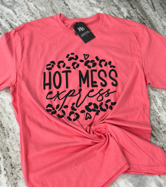 Hot Mess Express Puff graphic Tee