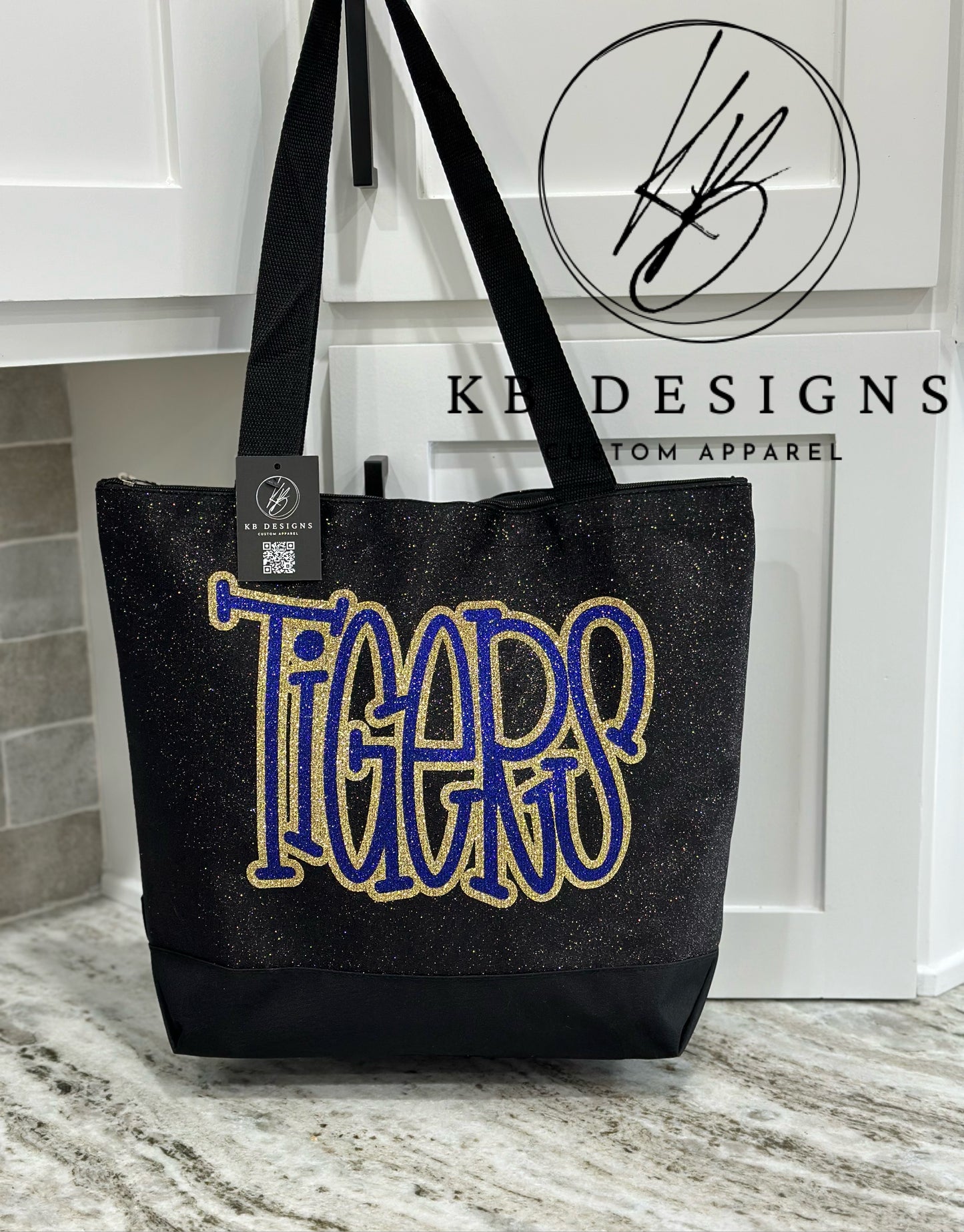 Glitter Canvas Tote Bag