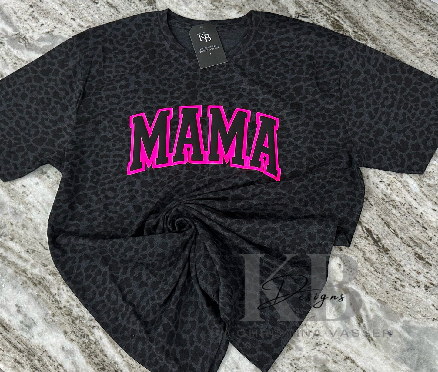 MAMA Leopard Puff Shirt