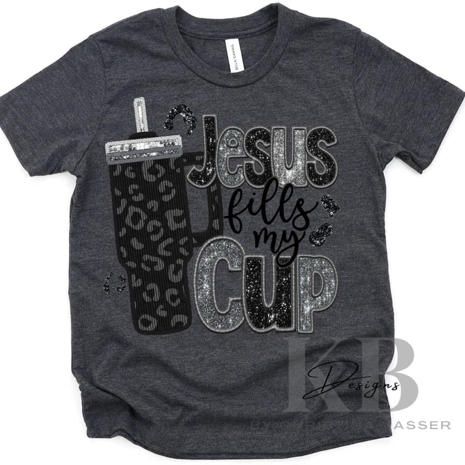 Jesus Fills My Cup graphic Tee