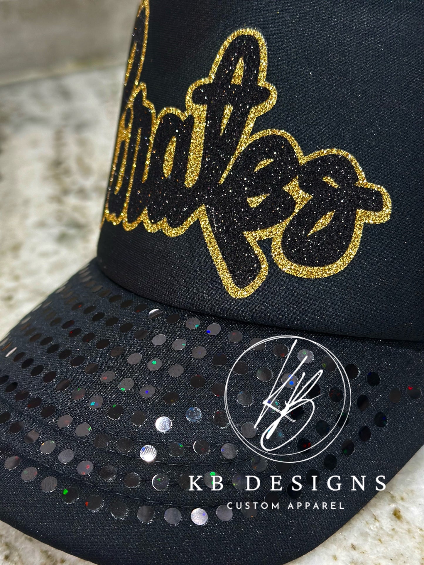 YOUTH Mascot Glitter & Spangle Trucker Hat