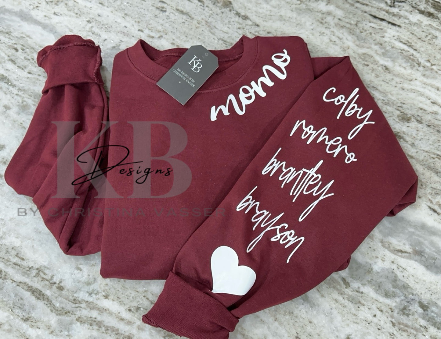 Personalized Collar/Sleeve Sweatshirt