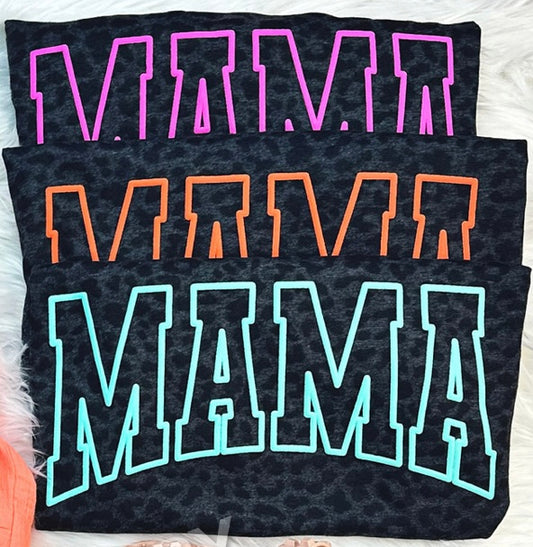 MAMA Leopard Puff Shirt