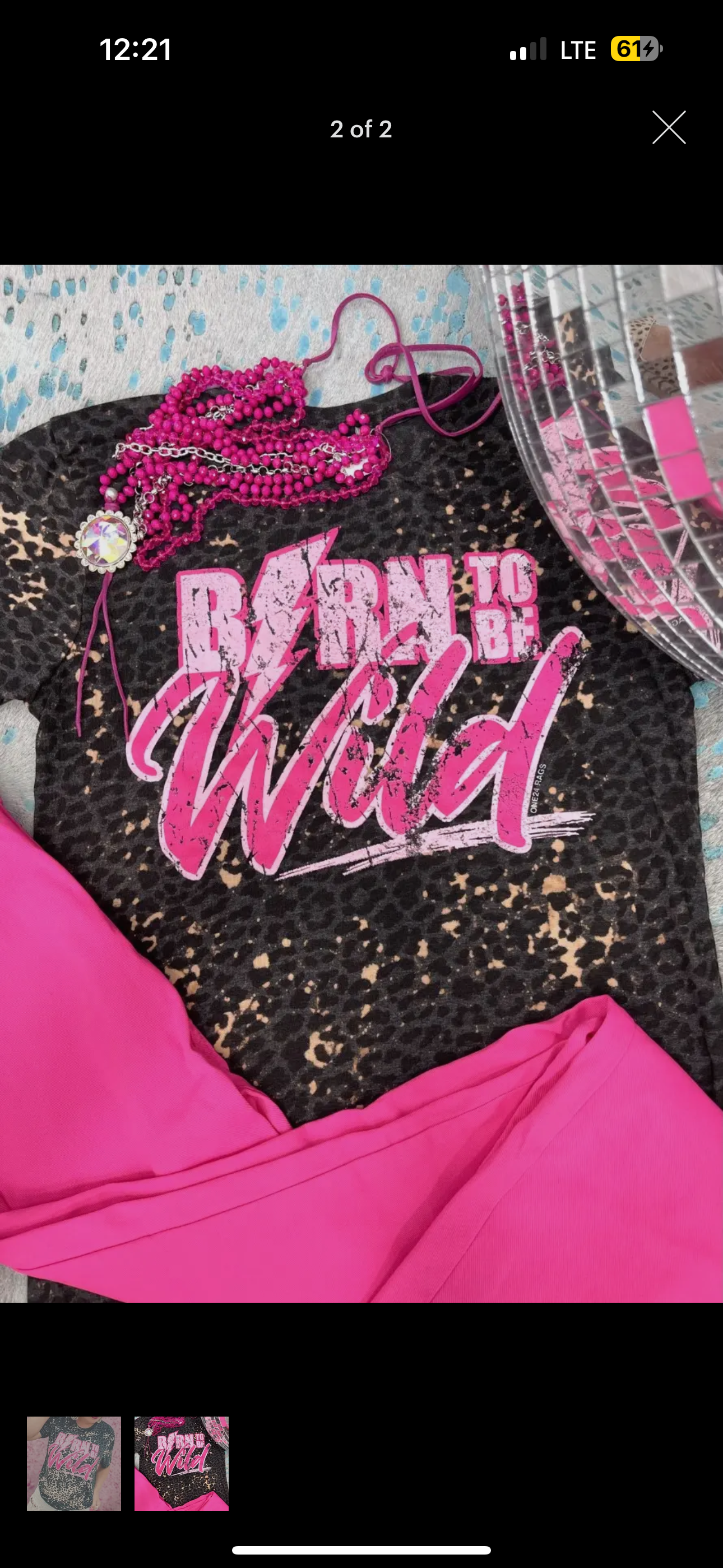 Born to be Wild leopard Tee