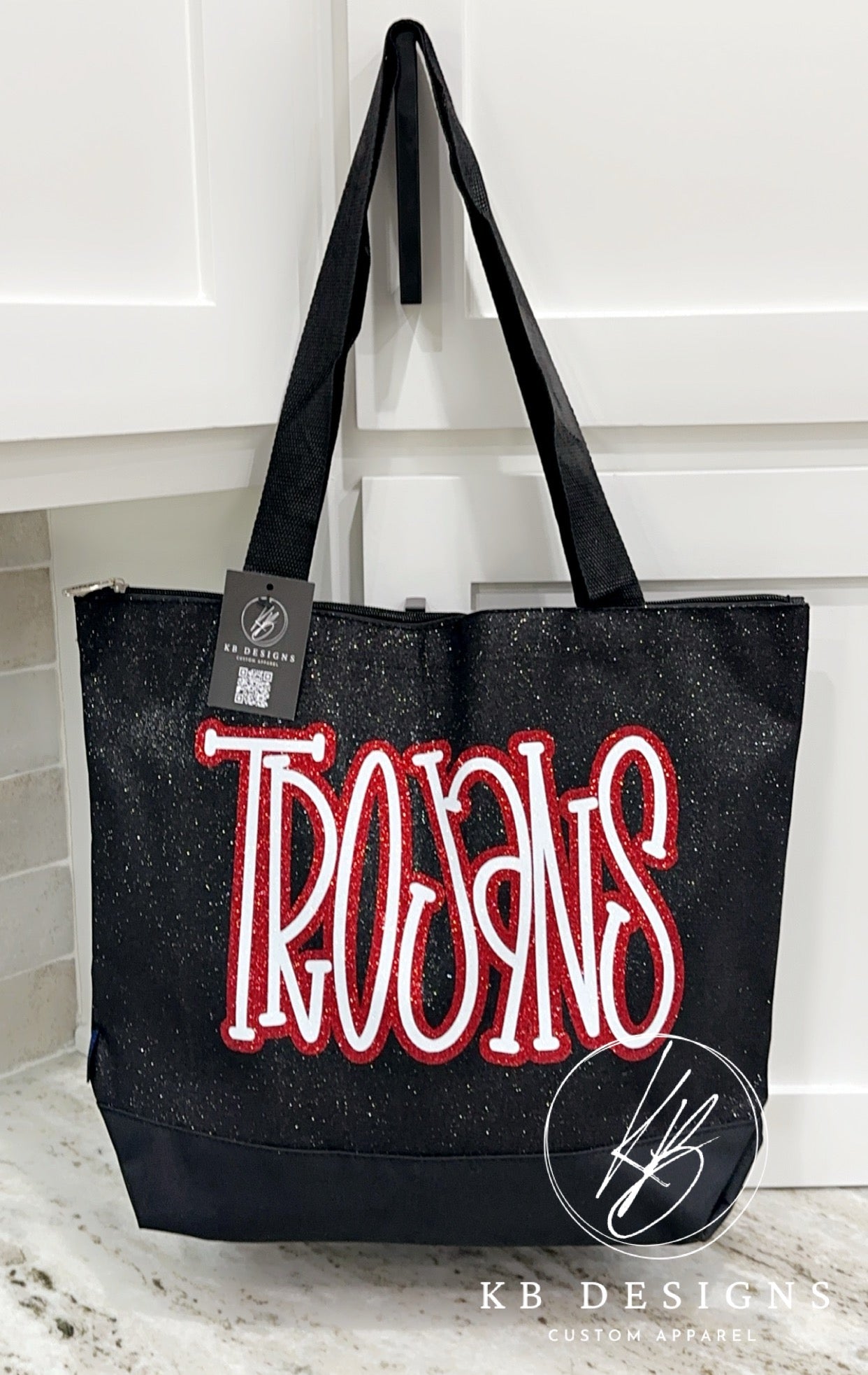 Glitter Canvas Tote Bag