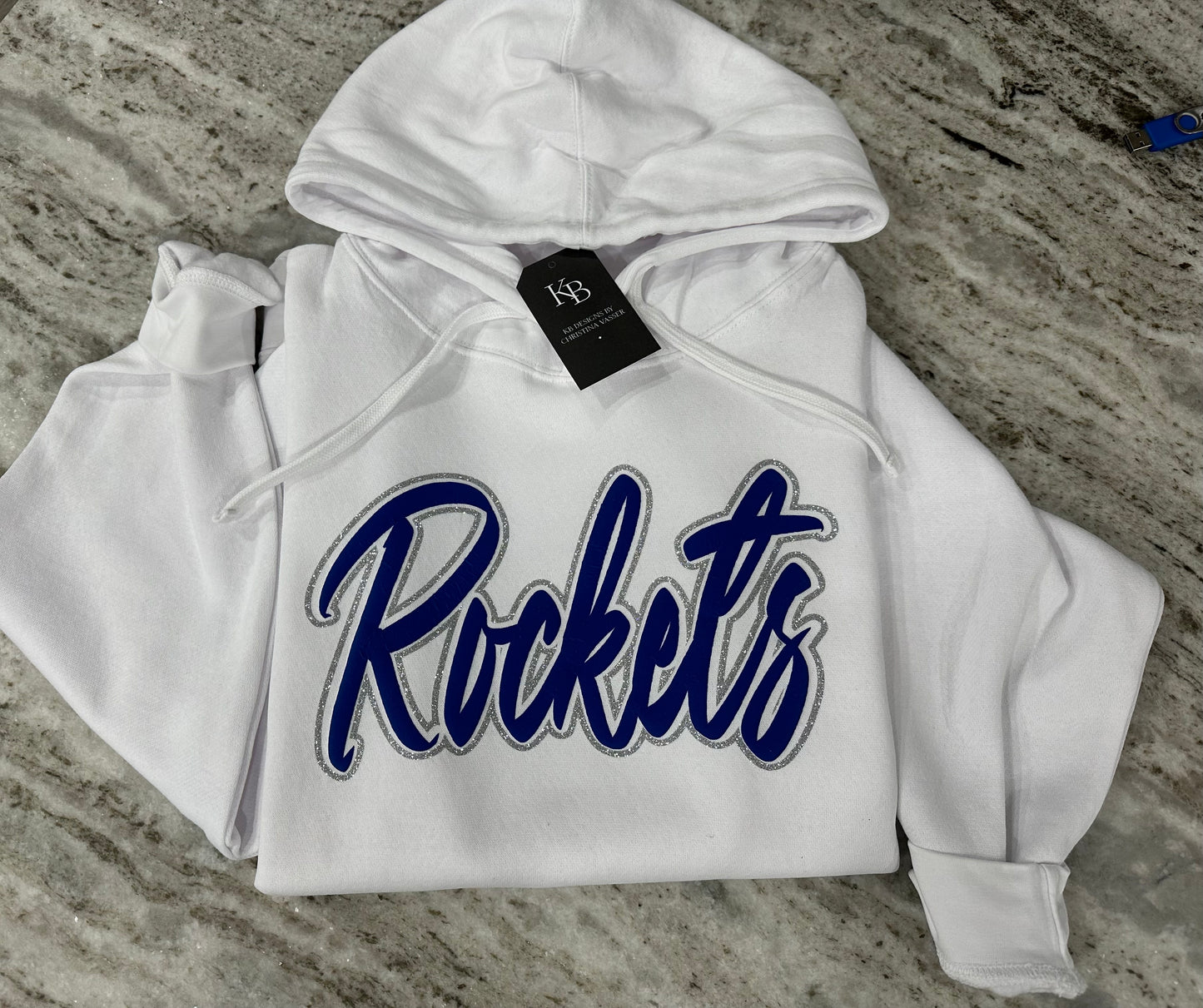 Rockets Glitter & Puff Hoodie