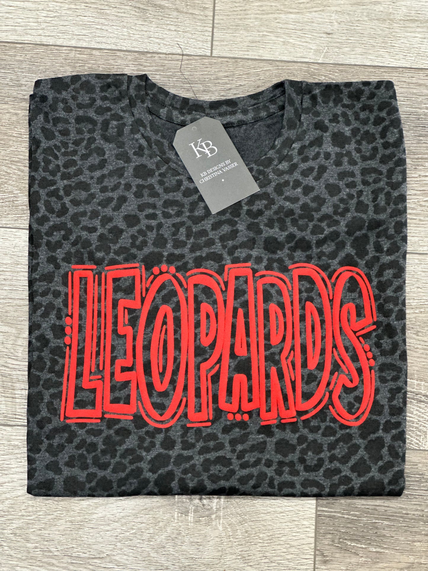 Leopard Custom Mascot Puff Shirt