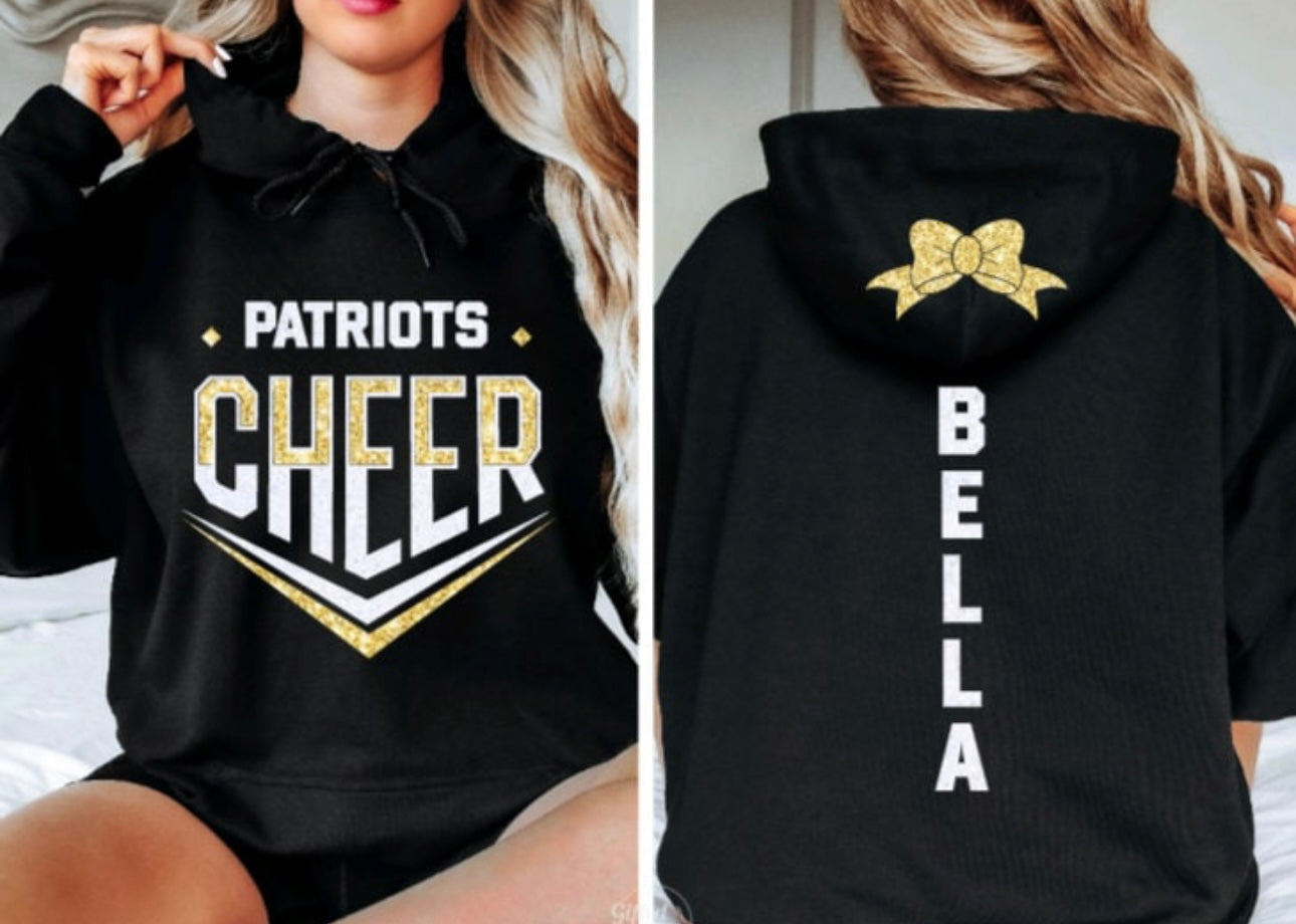 Personalized Cheer Glitter Shirt