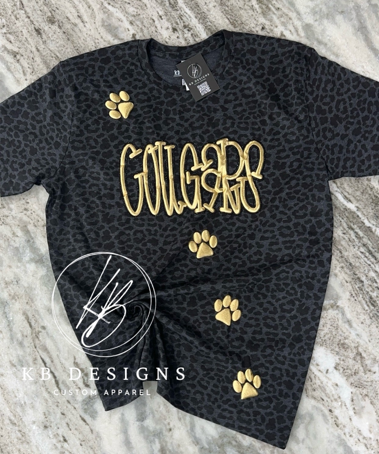 Custom Doodle Glitter & Puff Tee