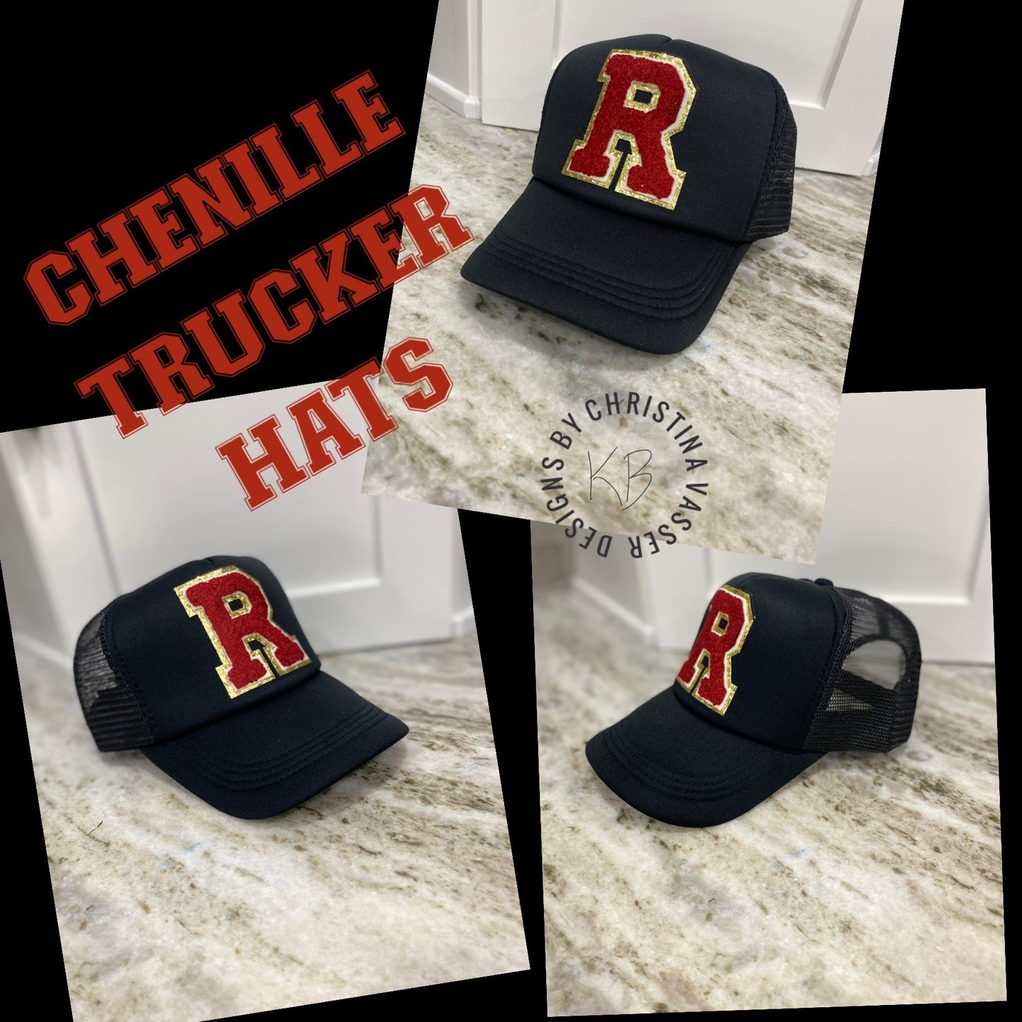 Chenille Trucker Hats