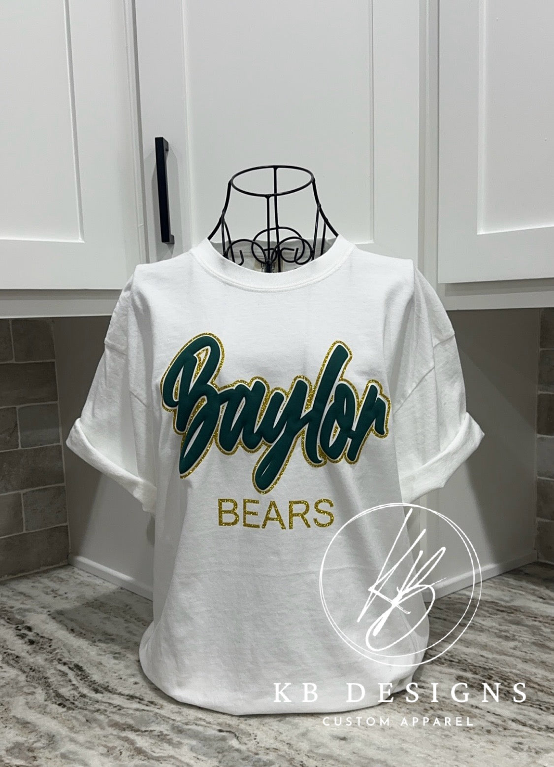 Baylor Bears Glitter & Puff
