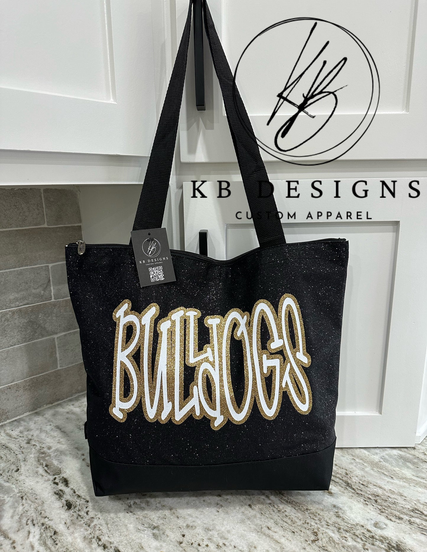 Glitter Canvas Tote Bag