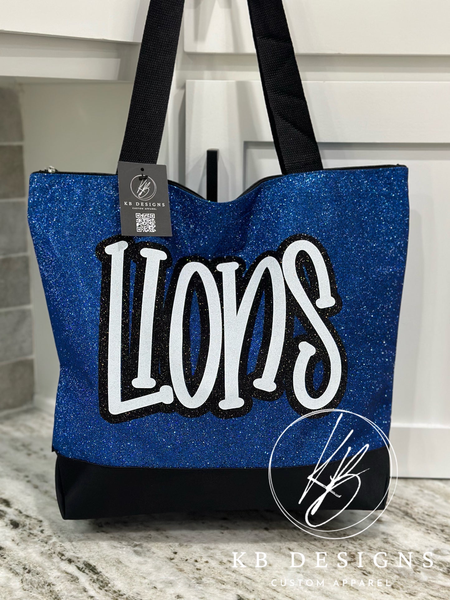 Glitter Canvas Tote Bag