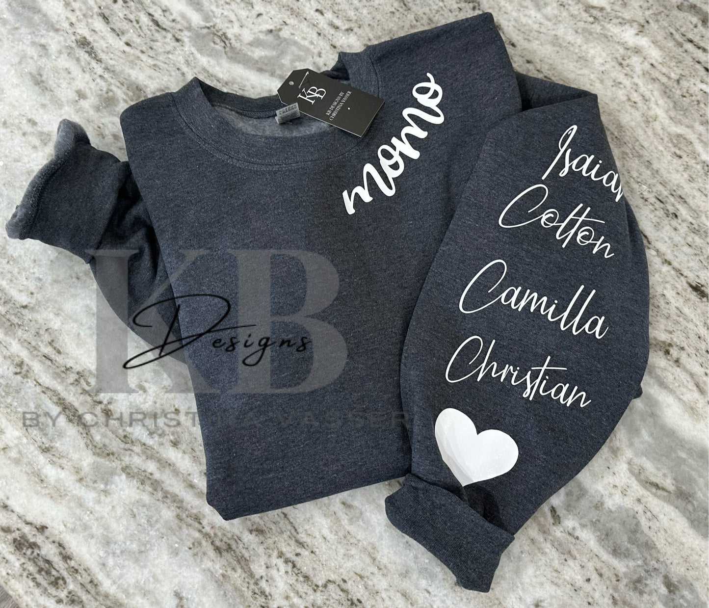 Personalized Collar/Sleeve Sweatshirt