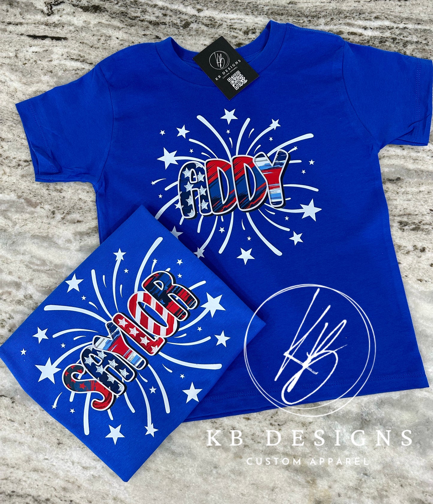 Personalized July 4th Kids Tee