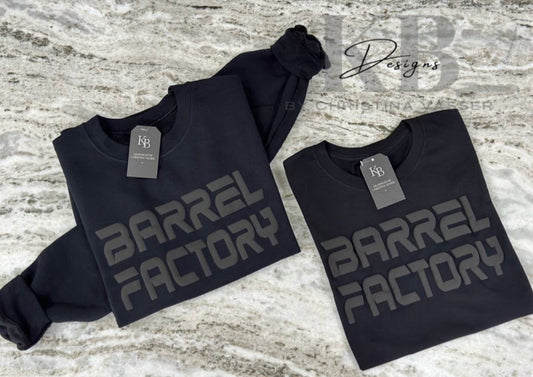 Barrel Factory black puff sweatshirt