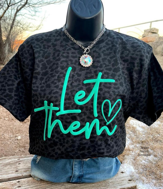 Let Them Leopard Puff Tee