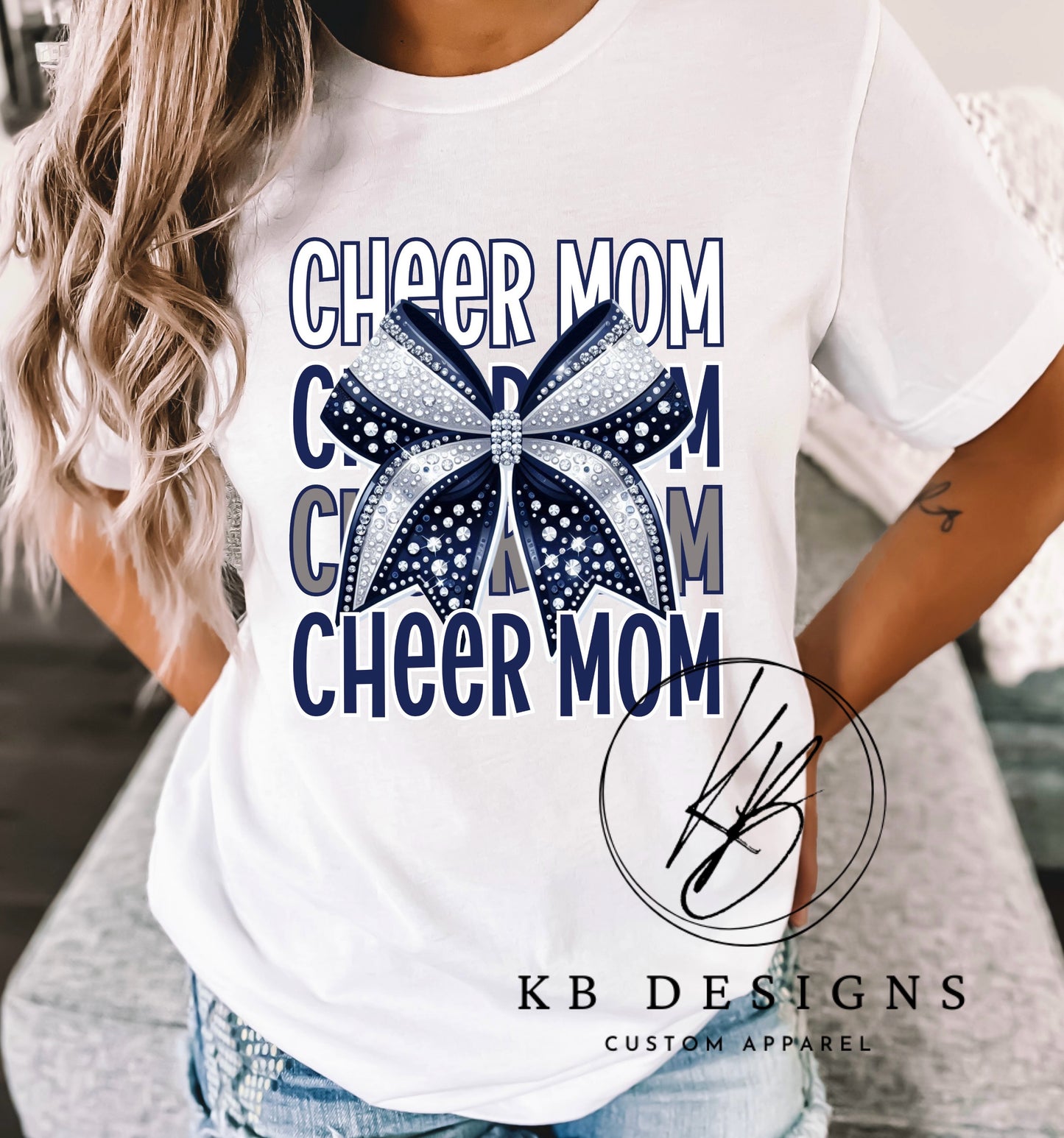 Cheer Rhinestone Bow