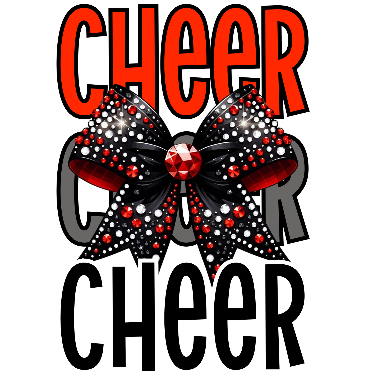 Cheer Rhinestone Bow