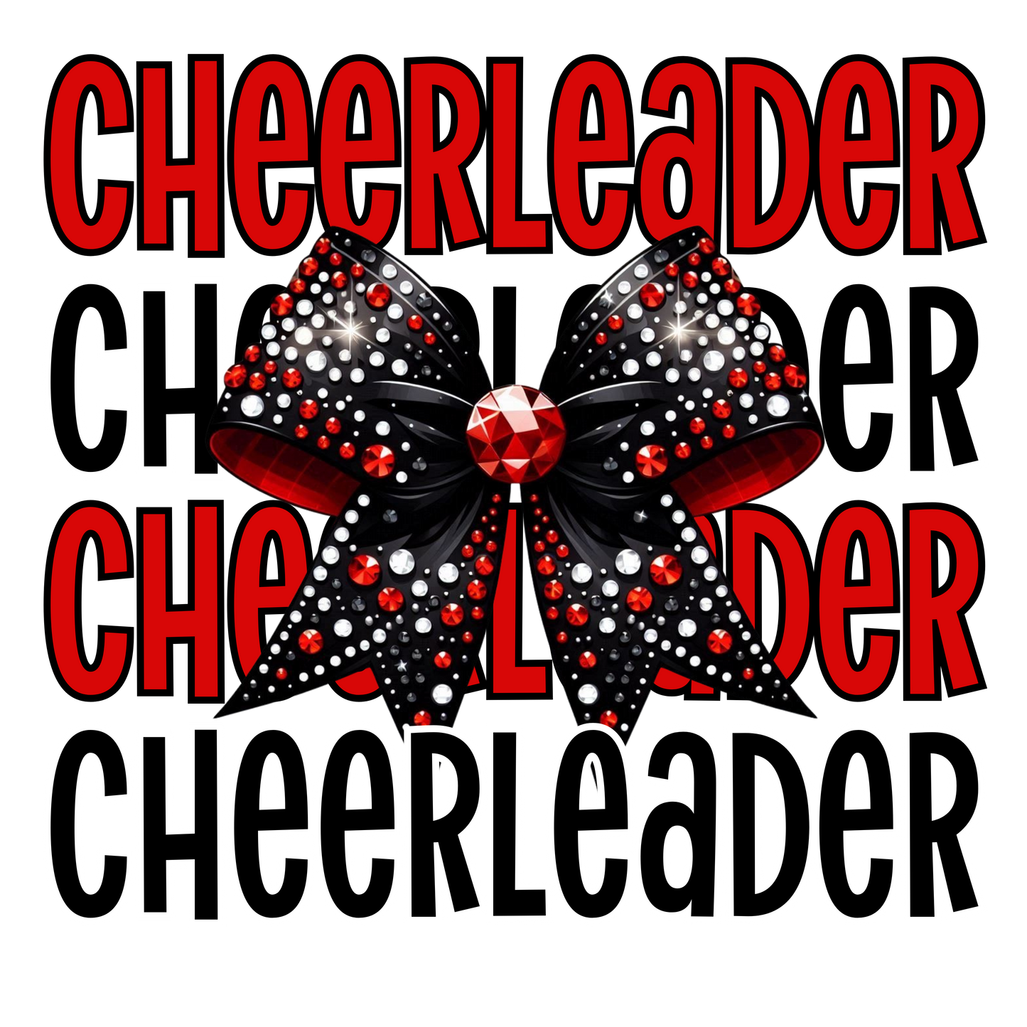 Cheer Rhinestone Bow