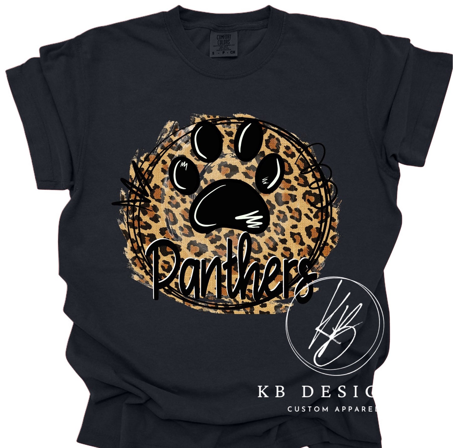 Leopard Circle Mascot Grahic Tee