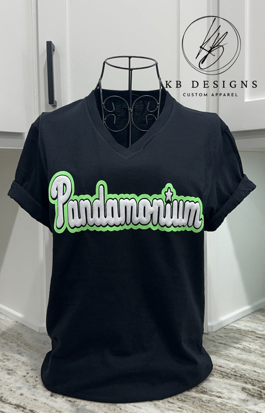 Pandamonium Glitter & Puff  Tee