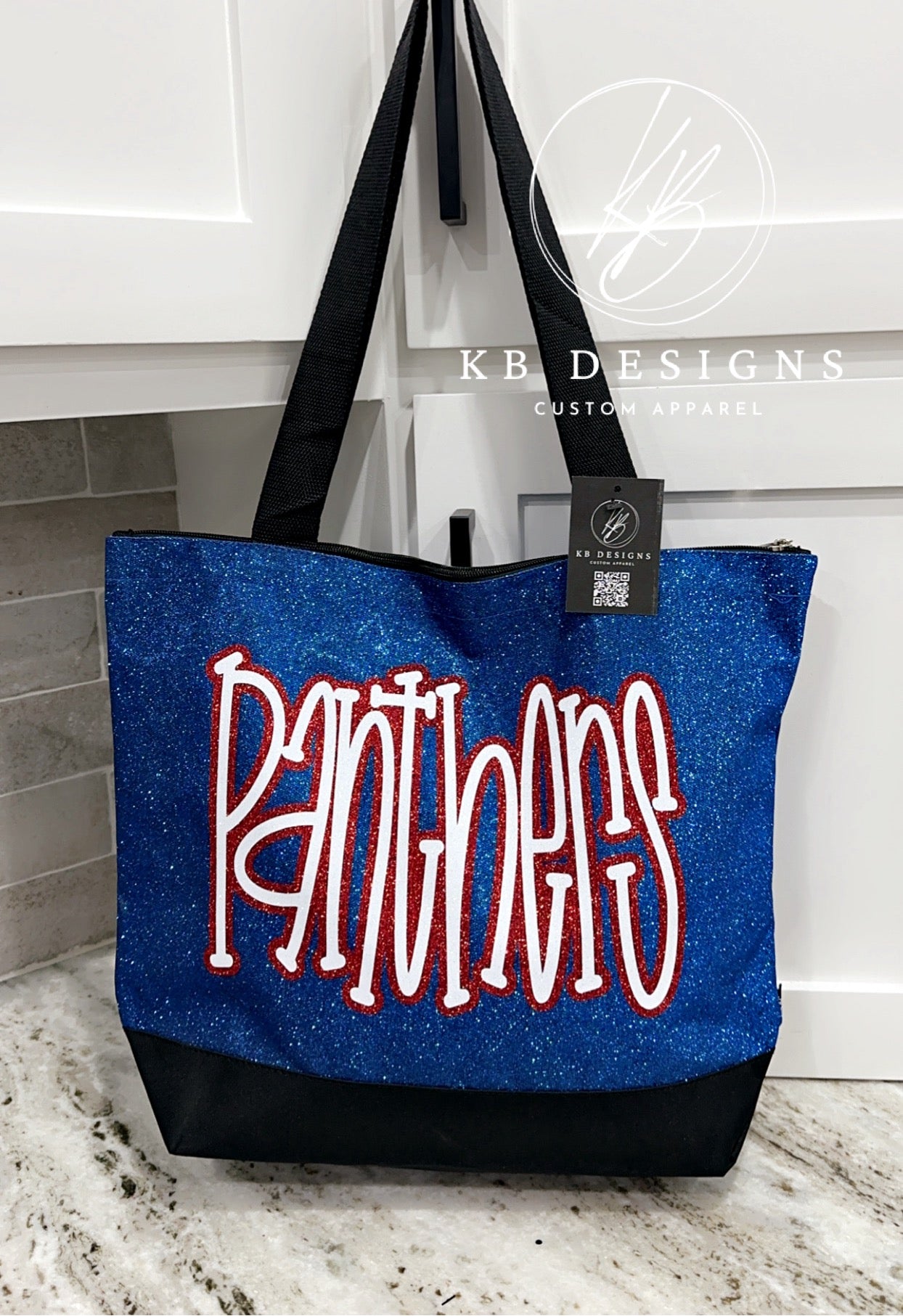 Glitter Canvas Tote Bag