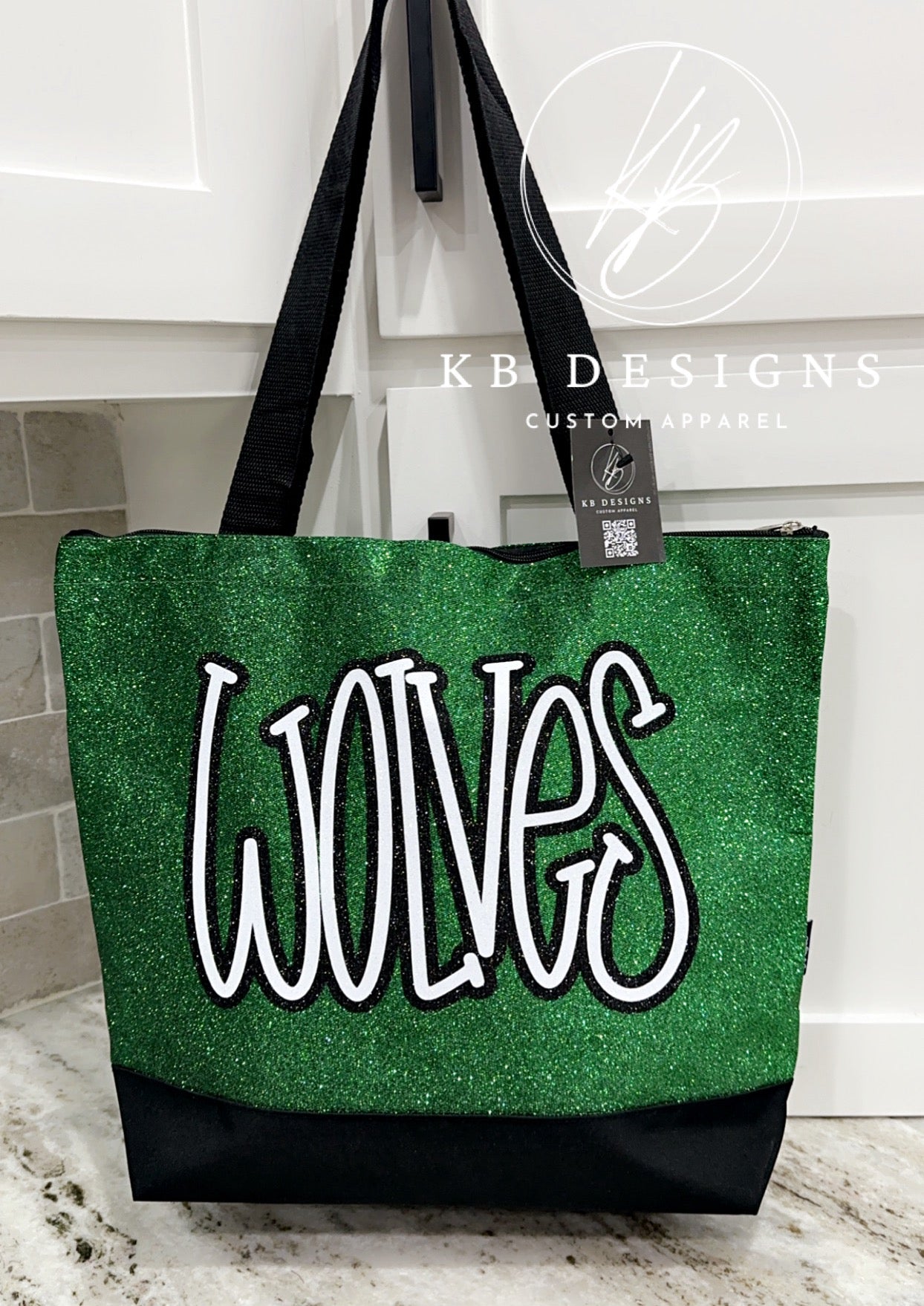 Glitter Canvas Tote Bag