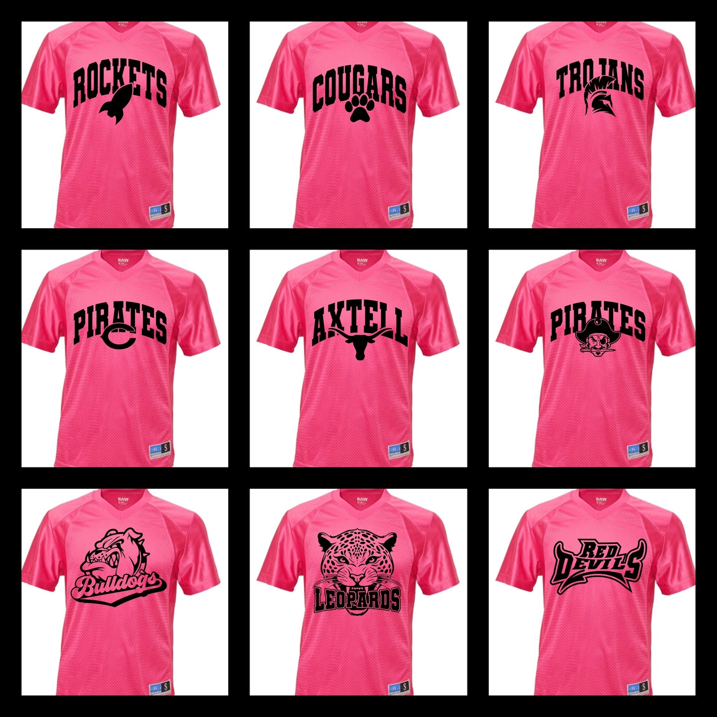 Leopard PinkOut Football Jersey