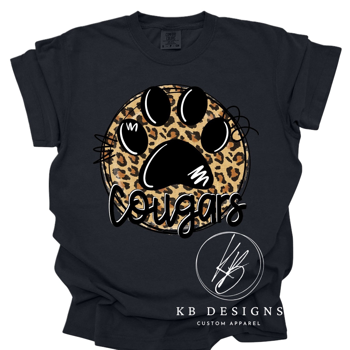 Leopard Circle Mascot Grahic Tee