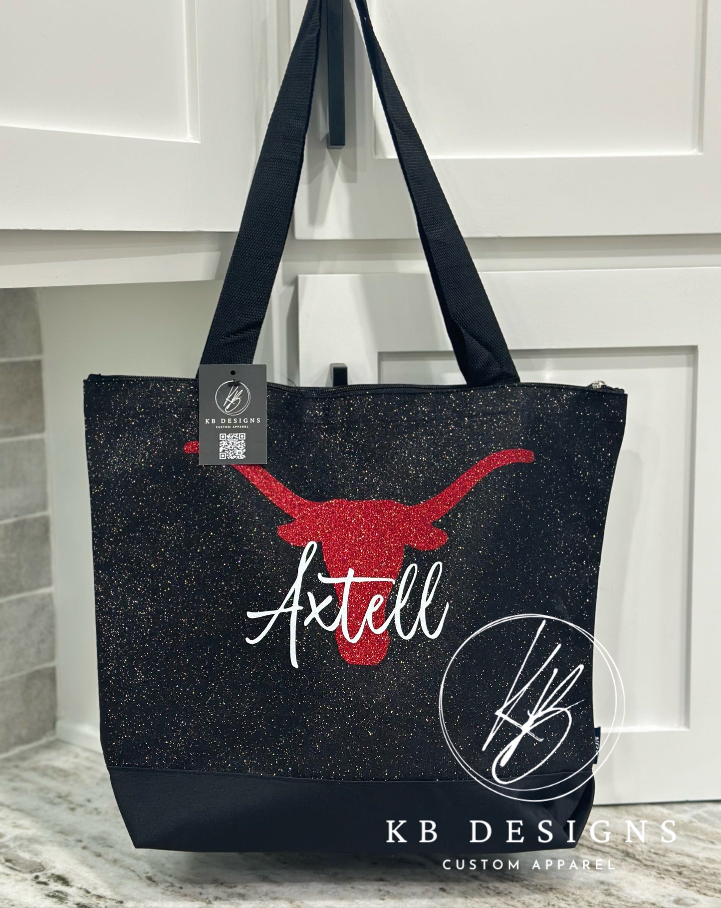 Glitter Canvas Tote Bag