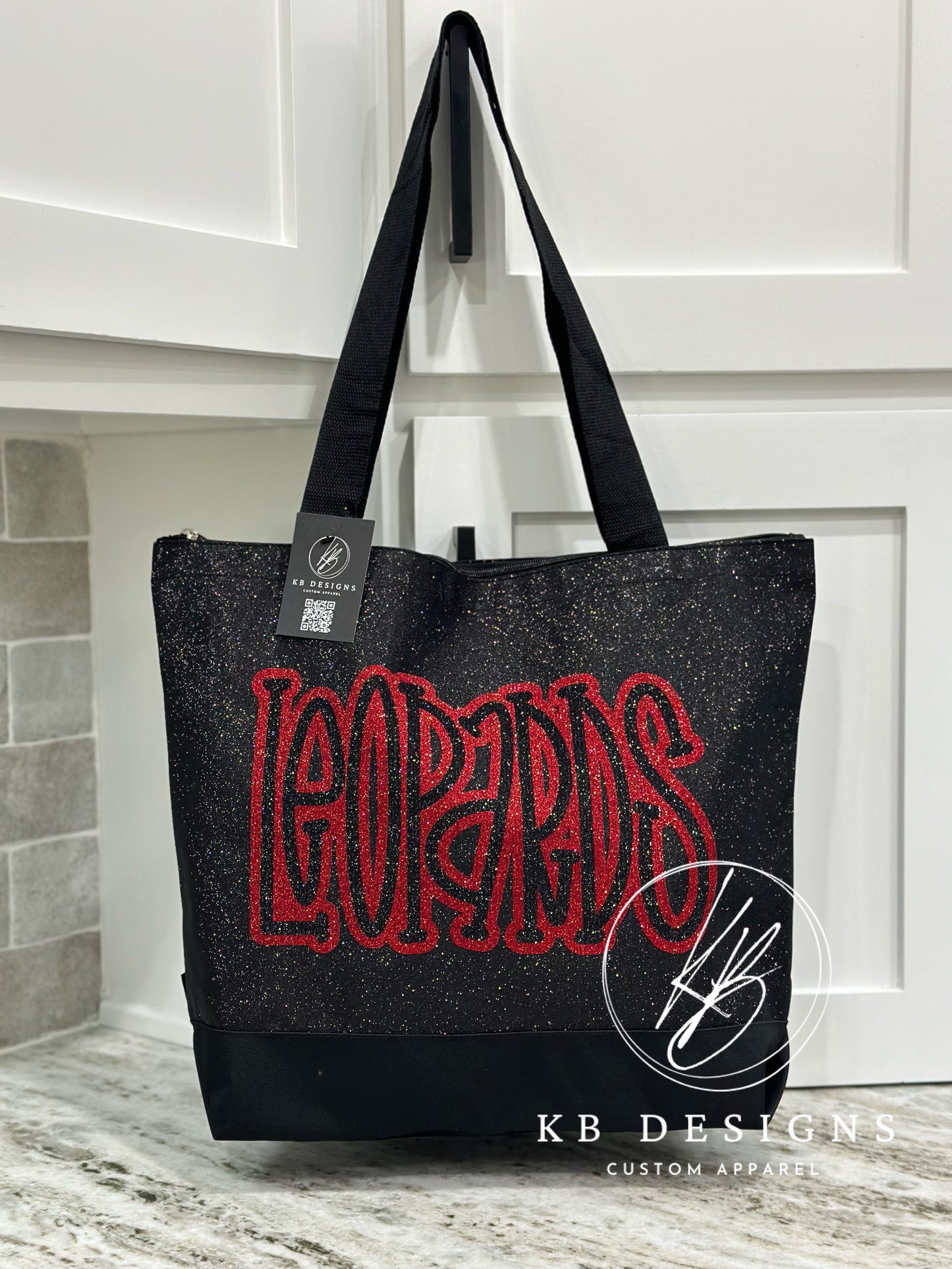 Glitter Canvas Tote Bag