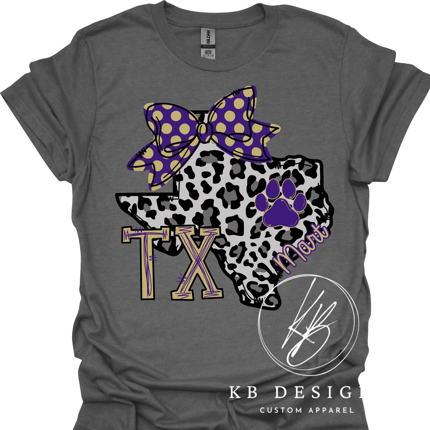 Mart Panthers  TX Bow Tee