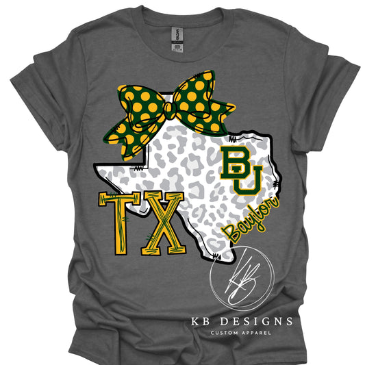 Baylor Bears TX Bow Tee