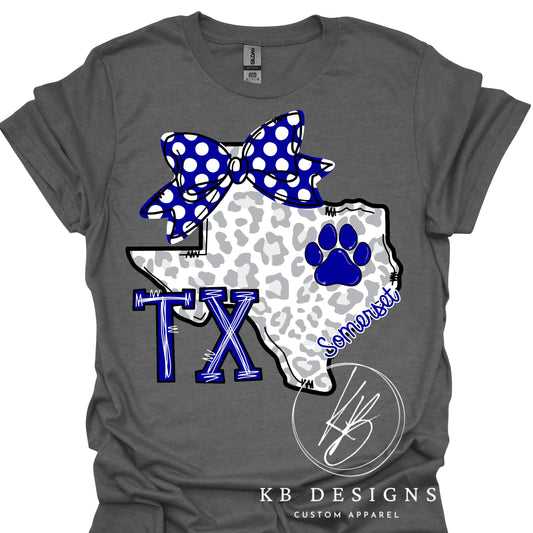 Somerset Bulldogs TX Bow Tee