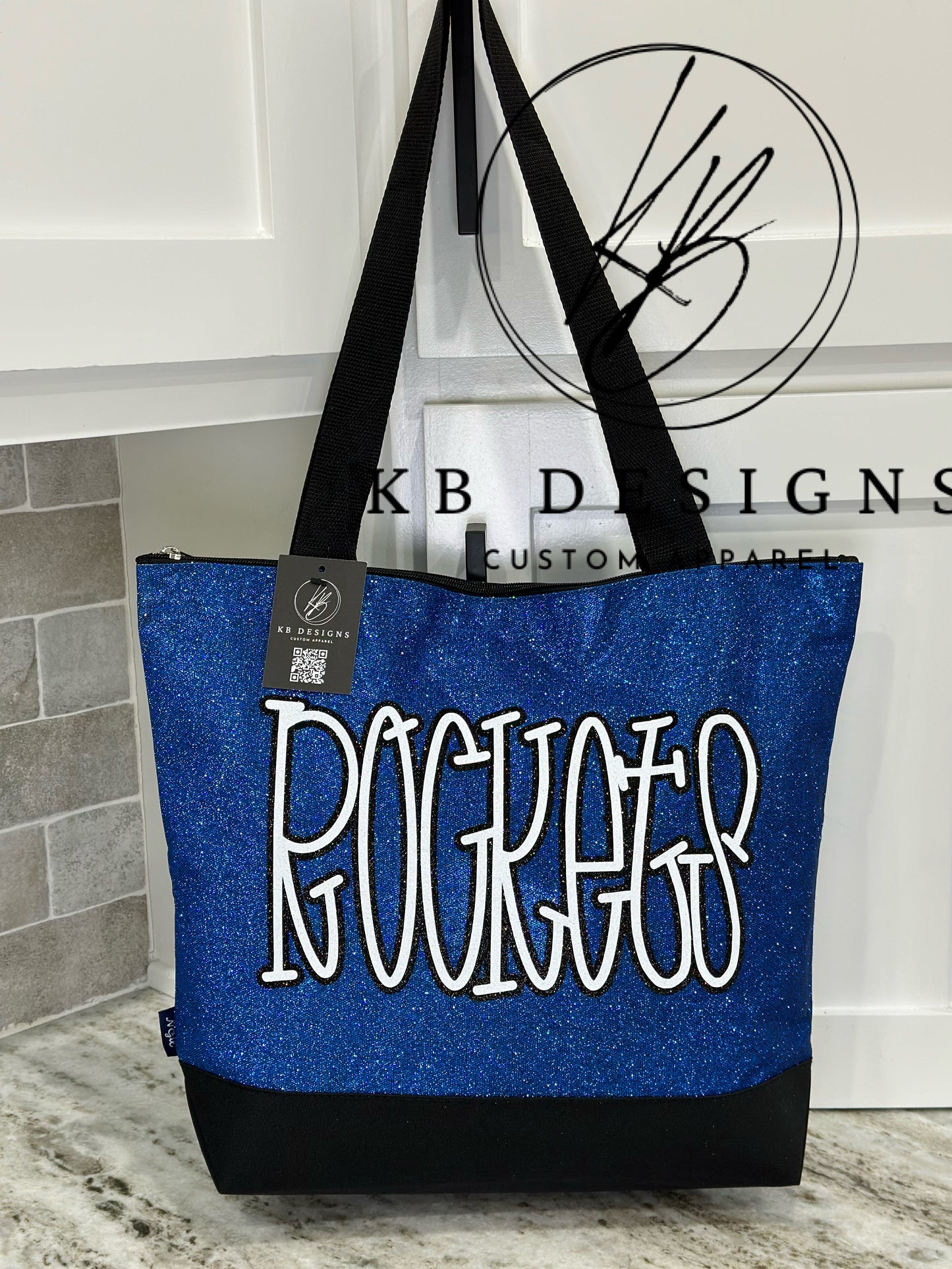 Glitter Canvas Tote Bag